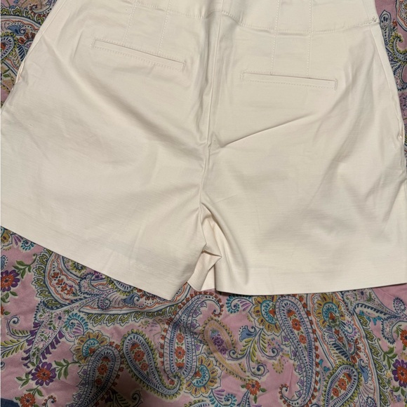 Ann Taylor Factory Cream High Waist Shorts - Picture 2 of 6